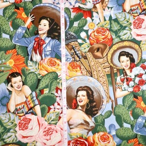 High Quality Fabric - Las Senoritas - Version 1 - Alexander Henry image 9