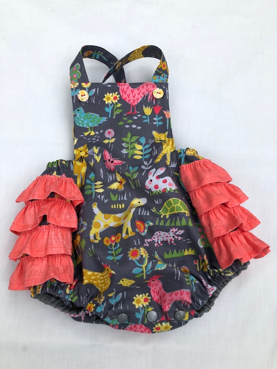 baby girl rompers etsy