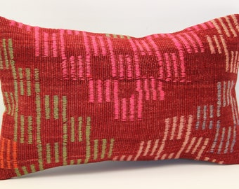 Turkish kilim pillow cover 12x20 inch kilim pillow cover 12x20 inch (30x50