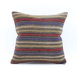 Turkish kilim pillow 14x14 inch Bohemian Kelim pillow Oriental Cushion cover Anatolian Art deco pillow cover Vintage Sofa pillow SL-1043