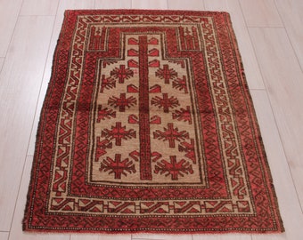 Alfombra Kilim turca vintage hecha a mano, alfombra oriental pequeña (1,15 m x 0,83 m)
