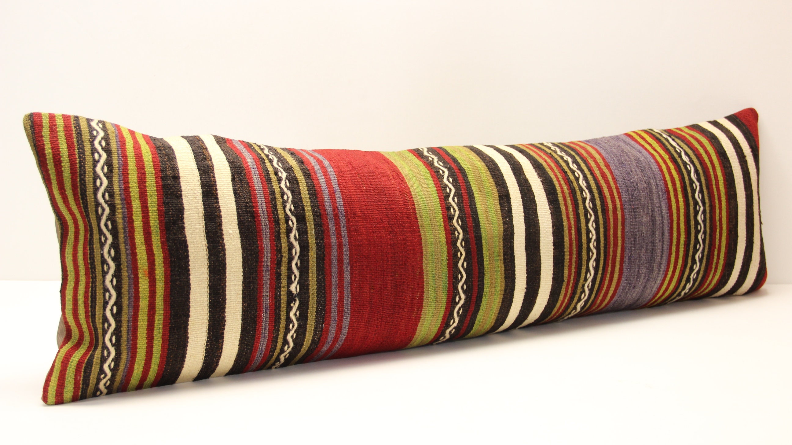 housse d'oreiller kilim king size 14x48 pouces literie lombaire housse kilim twin housse extra longue home desing oreiller oblong t-565