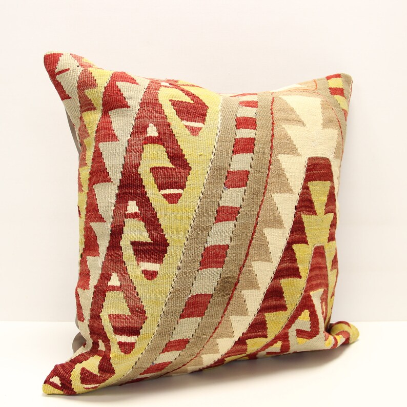 Throw Pillow Cover 20x20 Inch Retro Pillow Living Room Kilim Etsy
