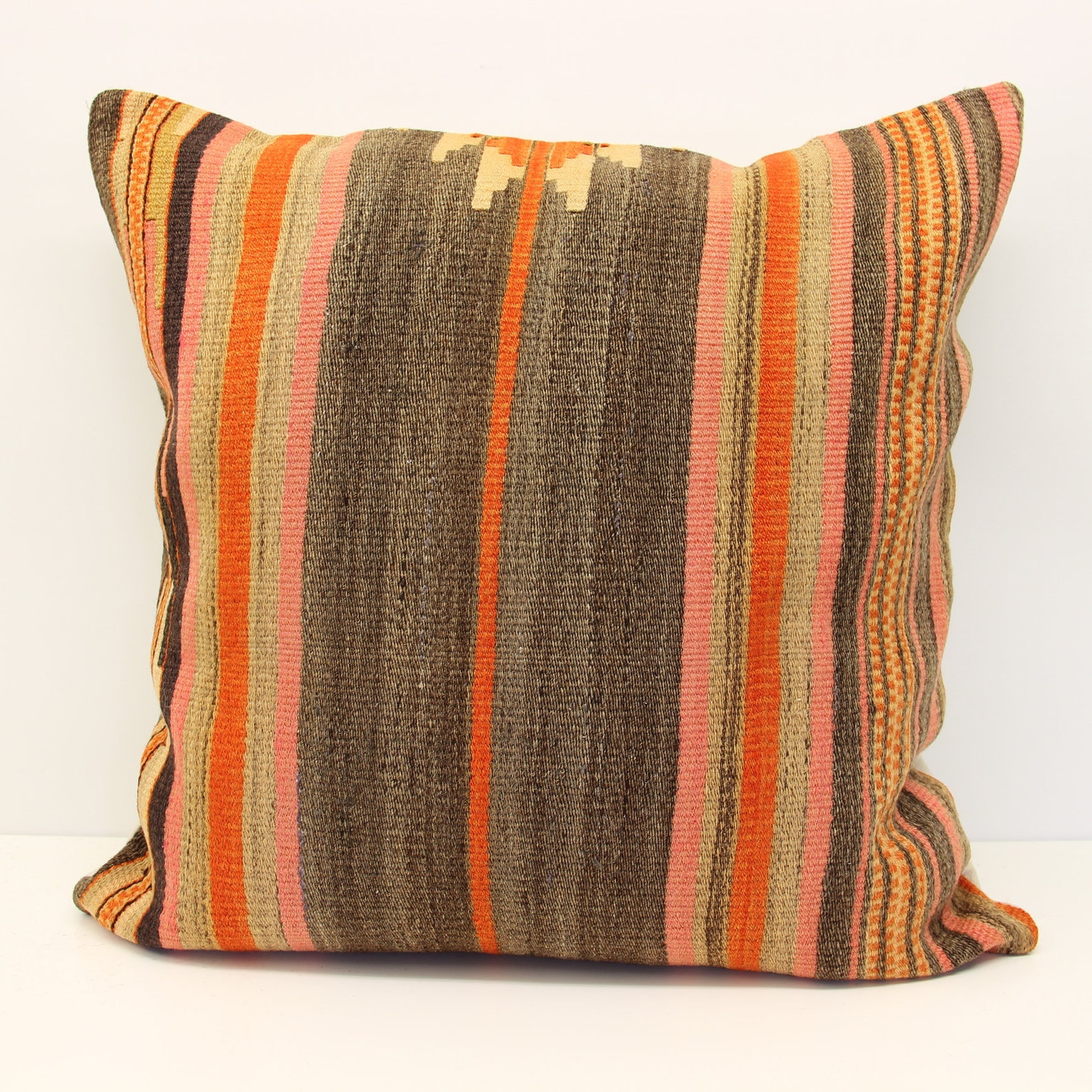 Kilim Pillow Cover 24x24 Inch 60x60 Cm Huge Kilim Pillow Etsy
