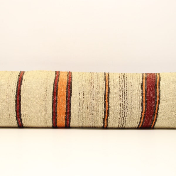 Handmade King size kilim pillow cover 12x48 inch (30x120 cm) Unique lumbar Flaming Kilim pillow cover Bedding Pillow Kilim Oblong N-353