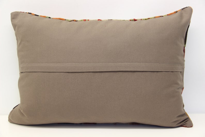 Turkish kilim pillow cover 16x24 inch 40x60 cm Novelty Lumbar Kilim pillow Unique Pillow Ethnic Pillow cover Kilim Cushion Cover F-254