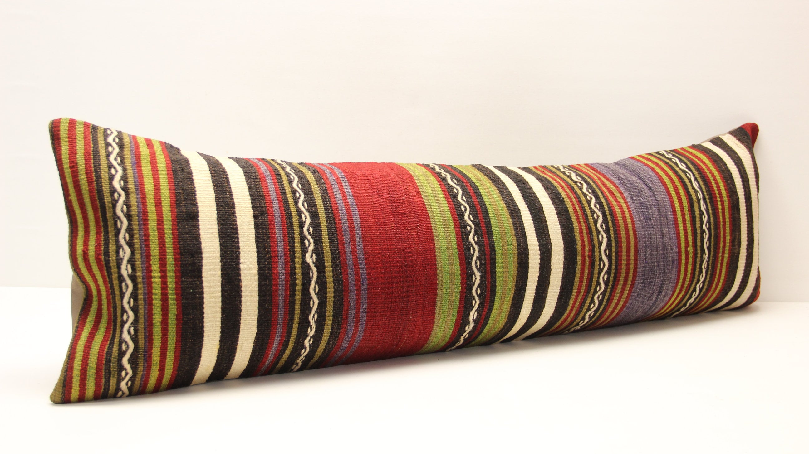 housse d'oreiller kilim king size 14x48 pouces literie lombaire housse kilim twin housse extra longue home desing oreiller oblong t-609