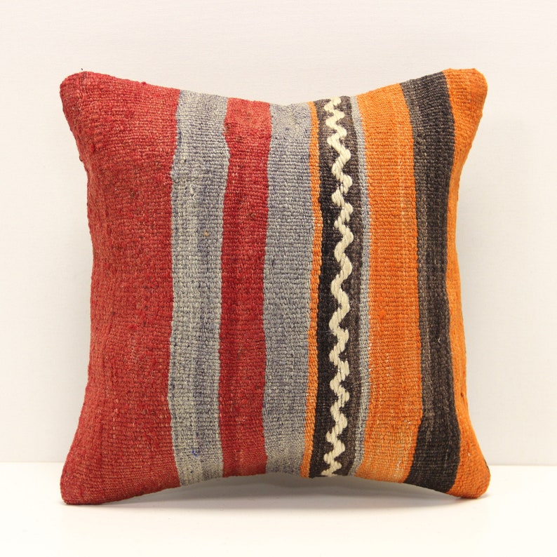 Accent Kilim Pillow Cover 12x12 Inch Natural Pillow Throw Etsy UK