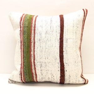 Throw Kilim Funda de almohada 20x20 pulgadas Almohada decorativa Sala de estar Vintage Ethnic kelim Home Decor Handmade Kilim funda de cojín L-1878