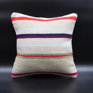 Turkish kilim pillow 14x14 inch Bohemian Kelim pillow Oriental Cushion cover Anatolian Art deco pillow cover Vintage Sofa pillow SL-1040