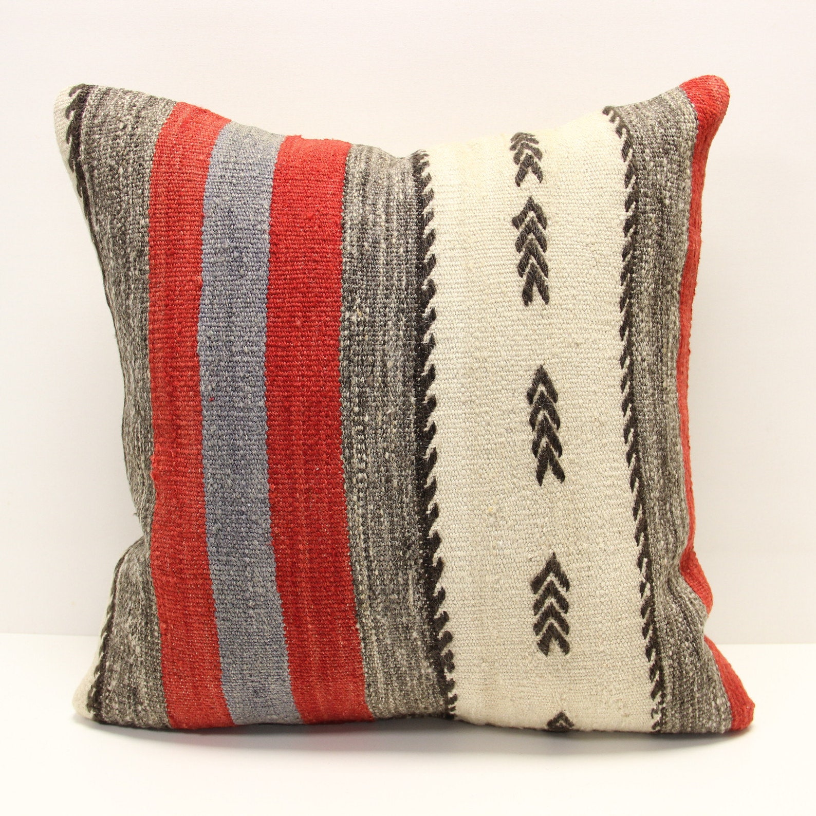 Throw Pillow Cover 20x20 Inch Retro Pillow Living Room Kilim Etsy