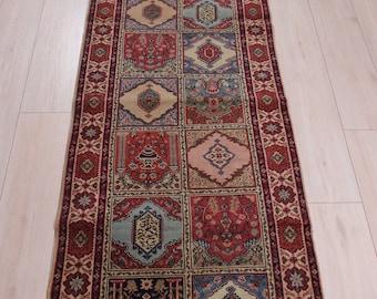 Handmade Wool Turkish Carpet Runner, 2'3 x 12'4