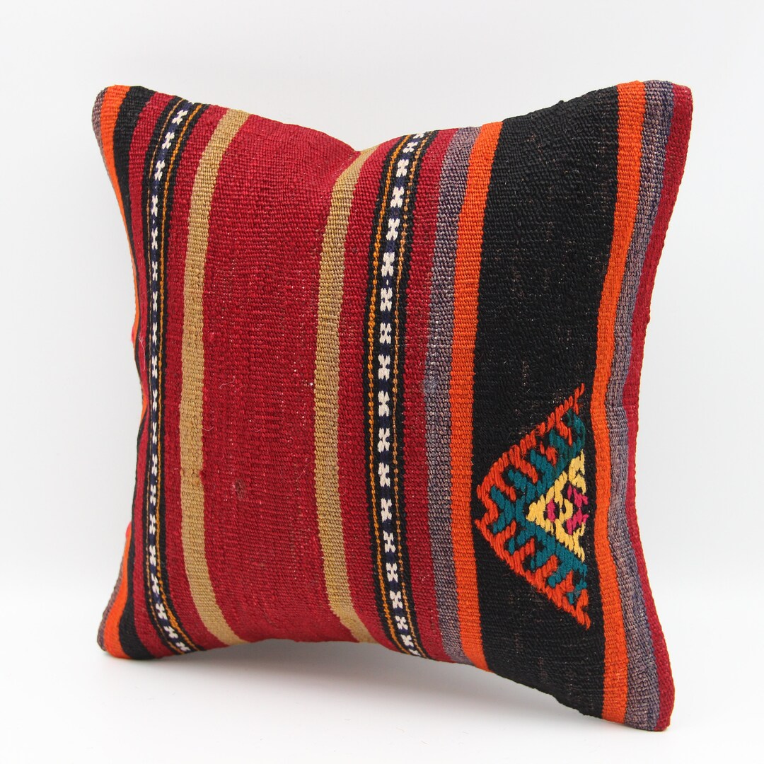 Handmade Kilim Pillow Cover 12x12 Inch Throw Decorative Small Etsy