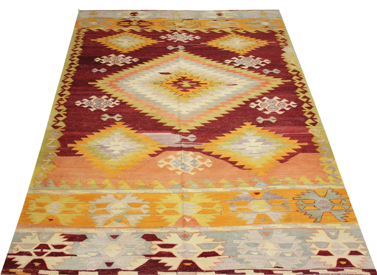 ヴィンテージキリムラグ ヴィンテージキリムラグ 9,6x5,4 フィート エリアキリムラグ