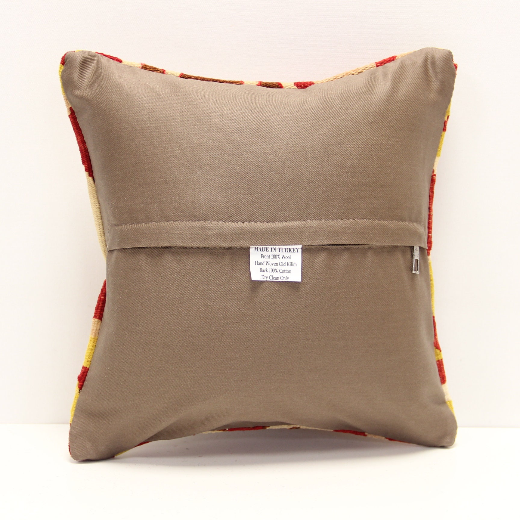 Accent kilim pillow cover 12x12 inch Natural Pillow Throw Etsy