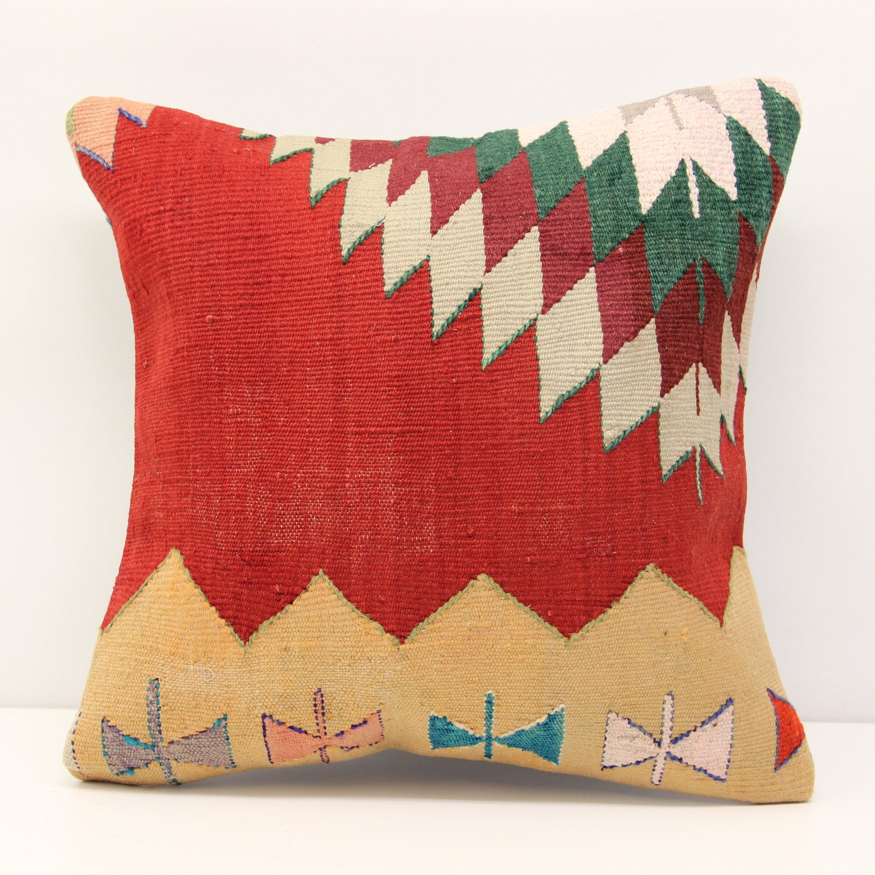 Anatolian Pillow Cover 18x18 Inch Oriental Kilim Pillow Home Etsy UK