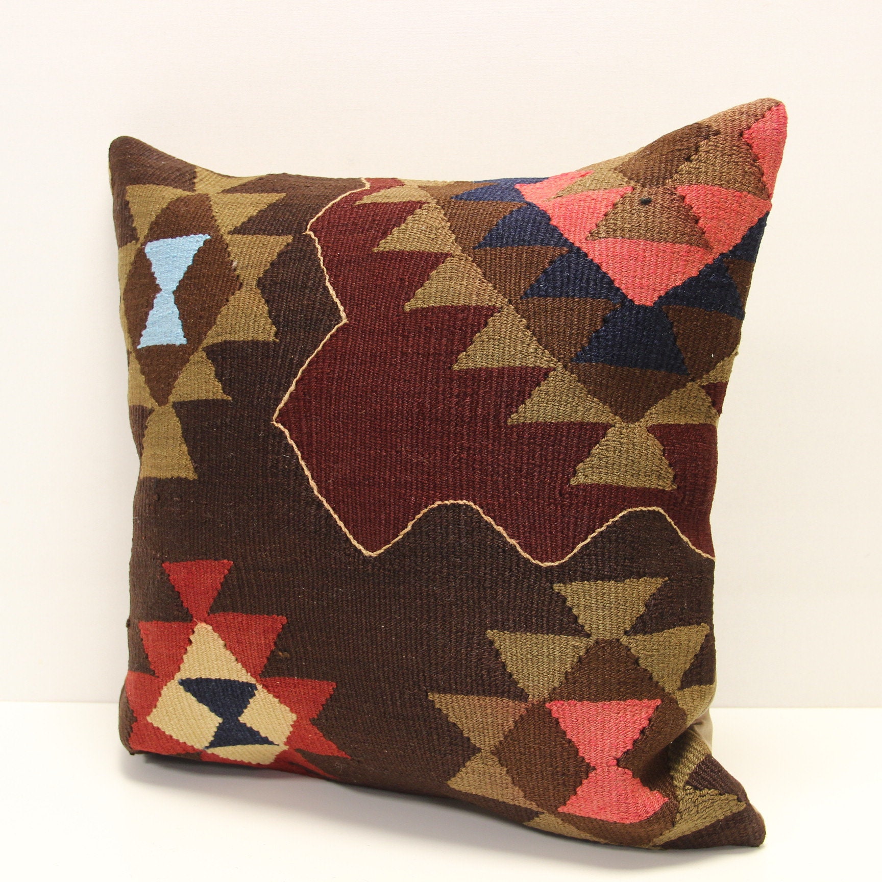 Anatolian Pillow Cover 18x18 Inch Oriental Kilim Pillow Home Etsy UK