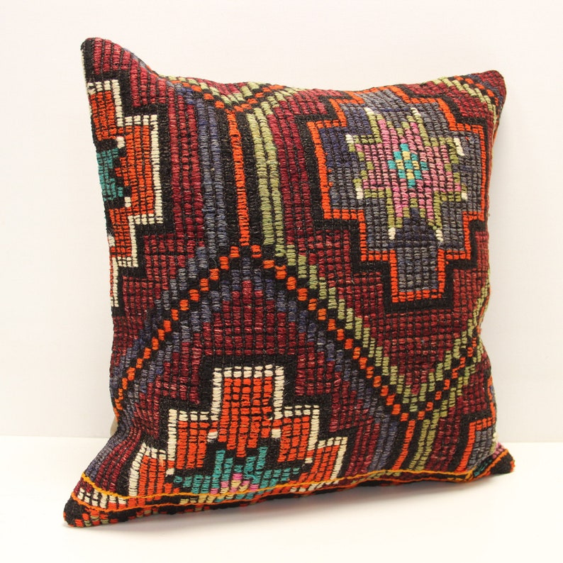 Throw Pillow cover 20x20 inch Retro Pillow Living Room Kilim pillow cover Novelty Home Decor Handmade Kilim cushion cover L-1641