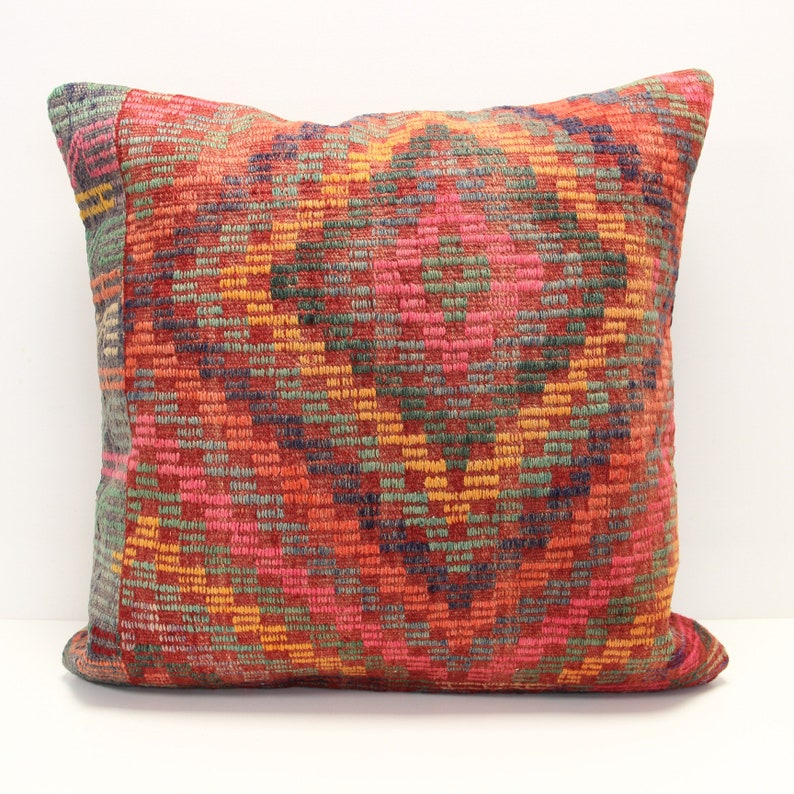 Kilim Pillow Cover 24x24 Inch Huge Kilim Pillow Home Design Etsy