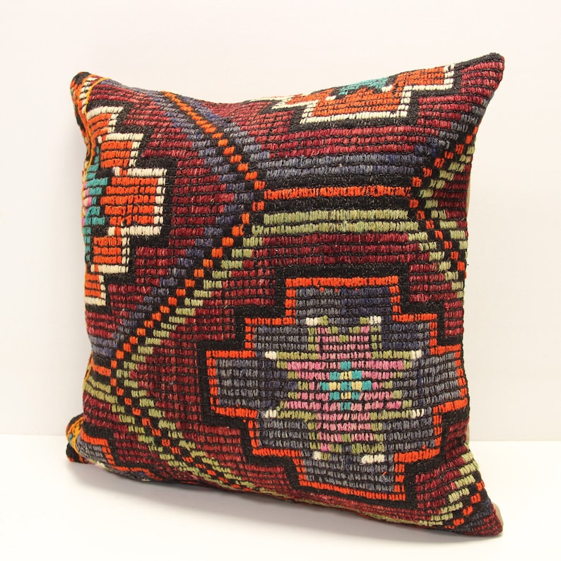 Throw Pillow cover 20x20 inch Retro Pillow Living Room Kilim pillow cover Novelty Home Decor Handmade Kilim cushion cover L-1641