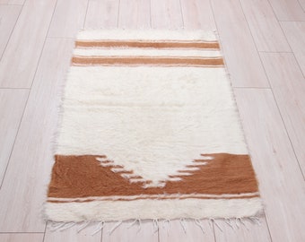 Handwoven Turkish Kilim Rug, 4x2 ft, Wool Accent Rug