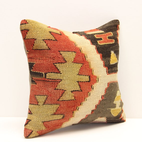 Kilim top pillow sham
