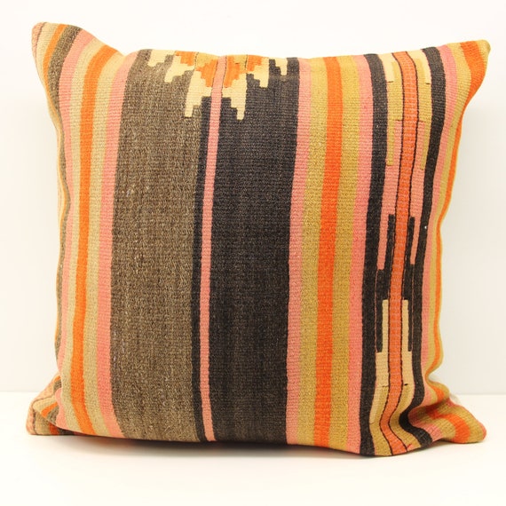 Kilim pillow cover 24x24 inch 60x60 cm 24x24 kilim pillow case 24x24 pillow