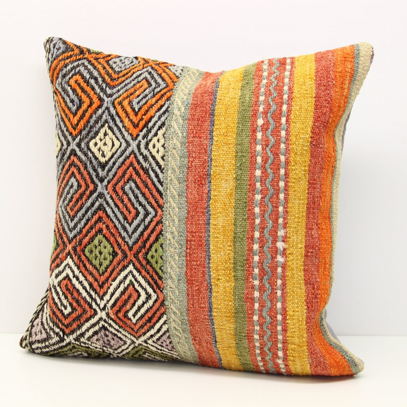 Throw Pillow cover 20x20 inch 50x50 cm Retro Pillow Living