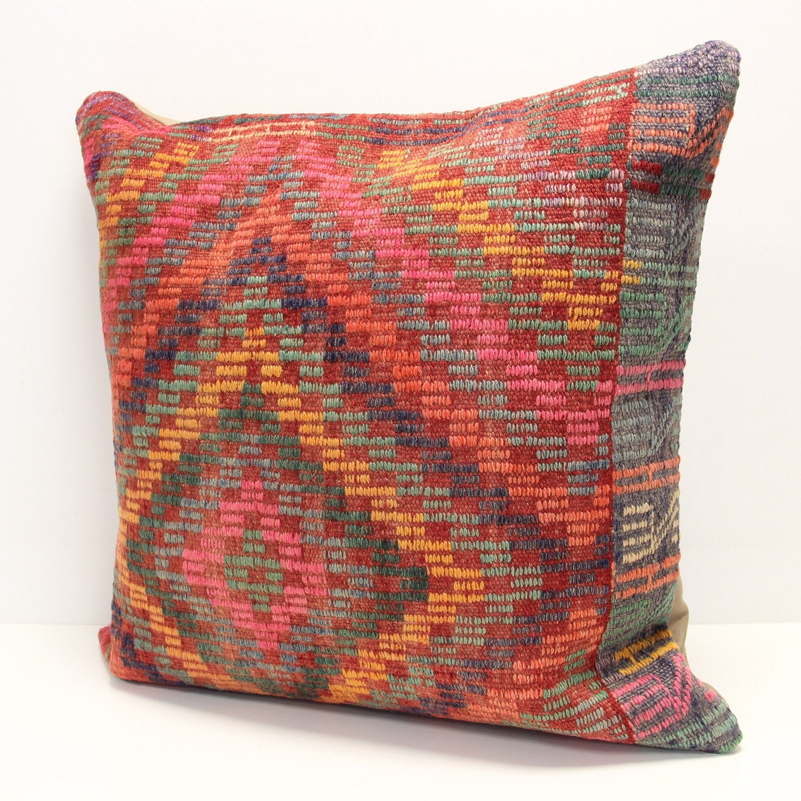 Kilim Pillow Cover 24x24 Inch Huge Kilim Pillow Home Design Etsy