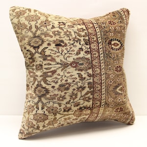 Throw Kilim Pillow cover 20x20 inch Decorative Pillow Living Room Vintage Ethnic kelim Home Decor Handmade Kilim cushion cover L-1883