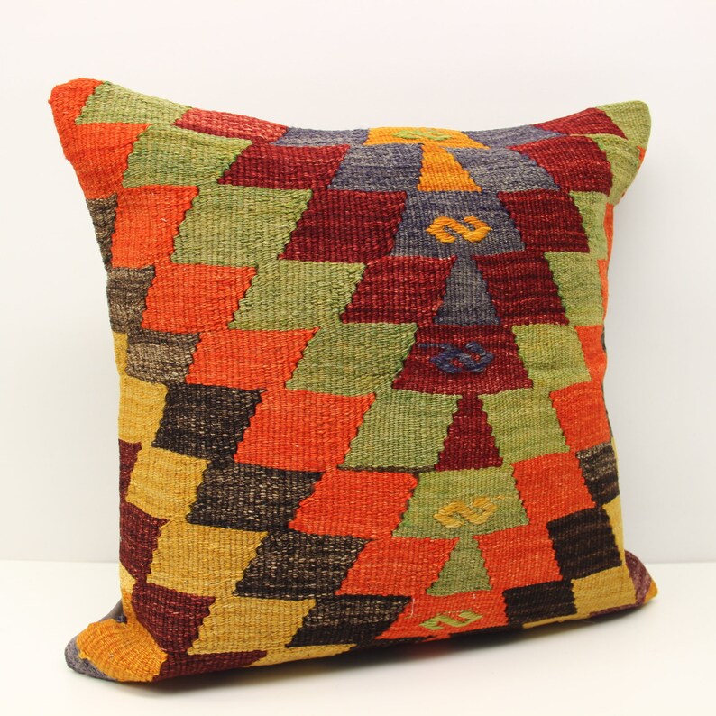 Throw Pillow cover 20x20 inch Retro Pillow Living Room Kilim pillow cover Novelty Home Decor Handmade Kilim cushion cover L-1337