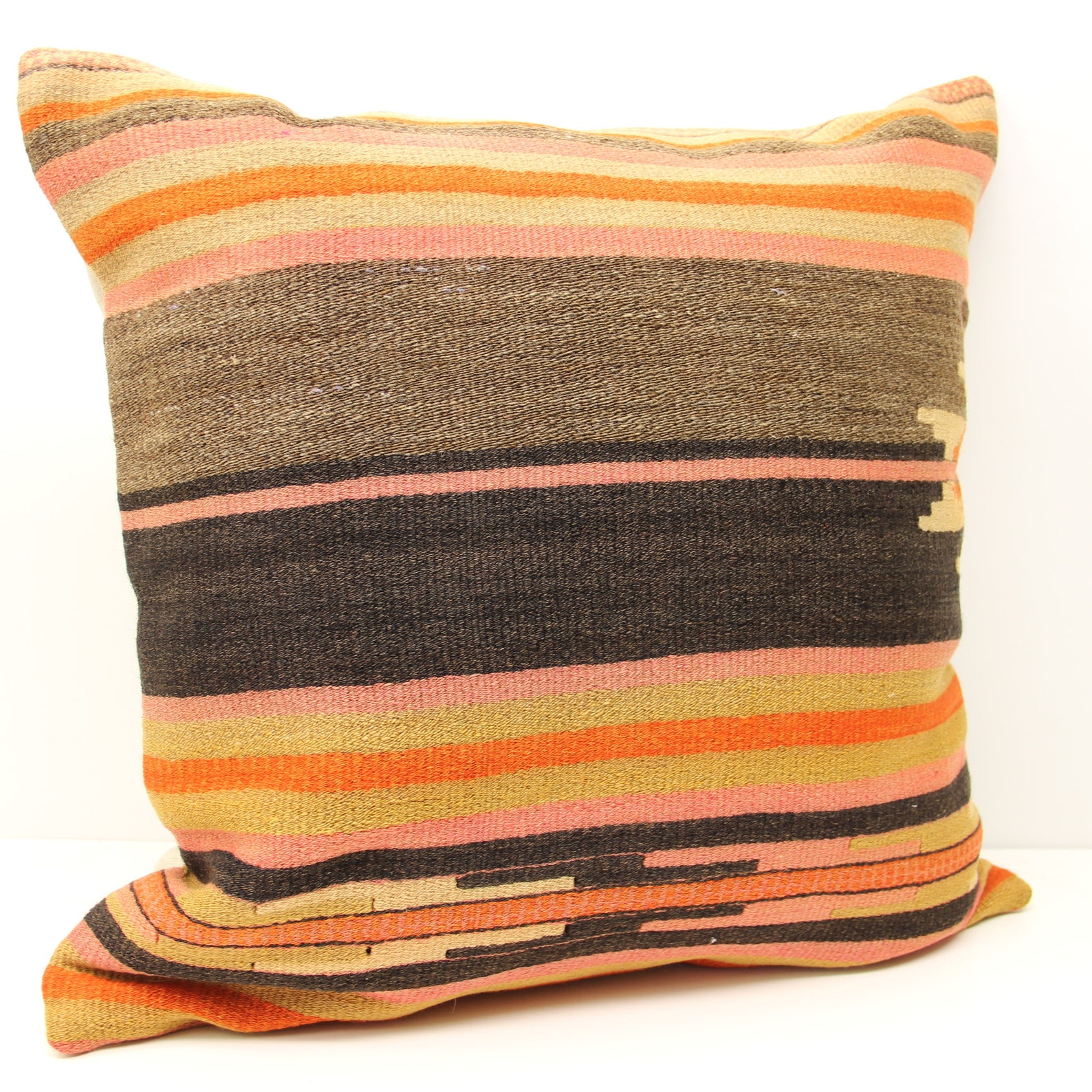 Kilim Pillow Cover 24x24 Inch 60x60 Cm Huge Kilim Pillow Etsy