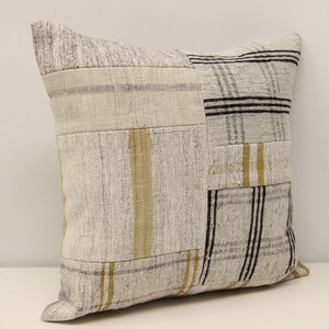 Federa per cuscino Kilim patchwork: cuscino turco tessuto a mano 18x18