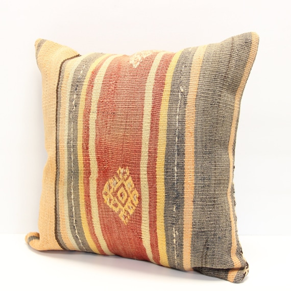 Anatolian pillow cover 18x18 inch kilim pillow cover 18x18 inch