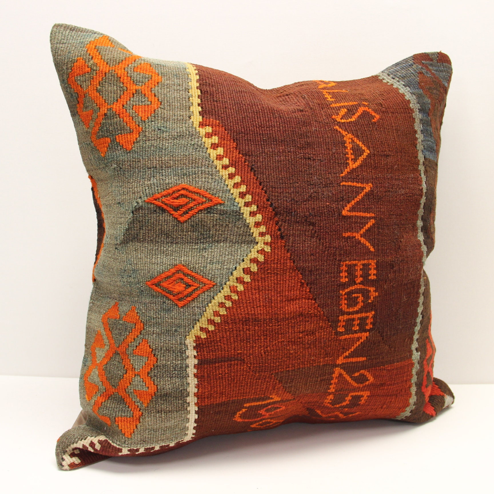 Home Décor Turkish huge kilim pillow cover 24x24 inch Sitting Kilim