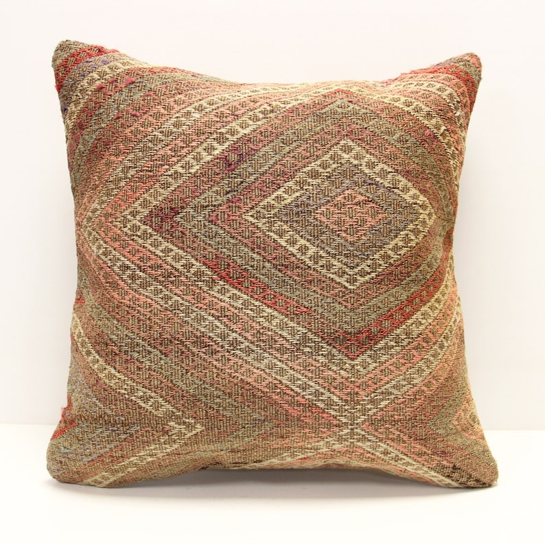 Throw Pillow Cover 20x20 Inch Retro Pillow Living Room Kilim Etsy