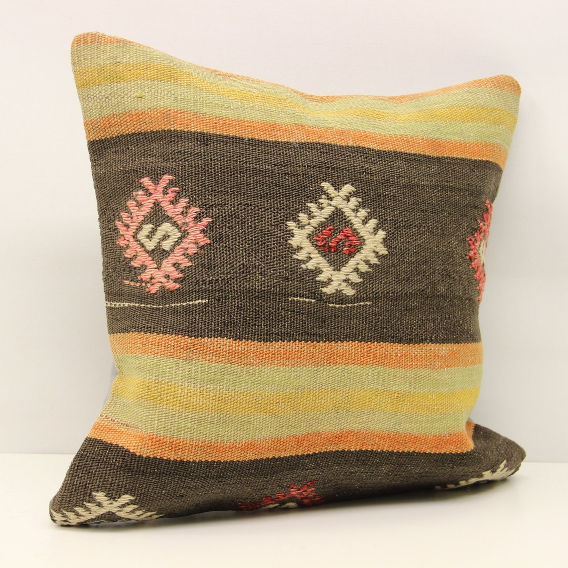 Anatolian Pillow Cover 18x18 Inch Oriental Kilim Pillow Home Etsy