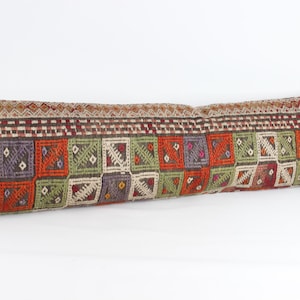 Twin extra long kilim pillow cover 14x48 inch Bedding lumbar King size Decorative Cushion