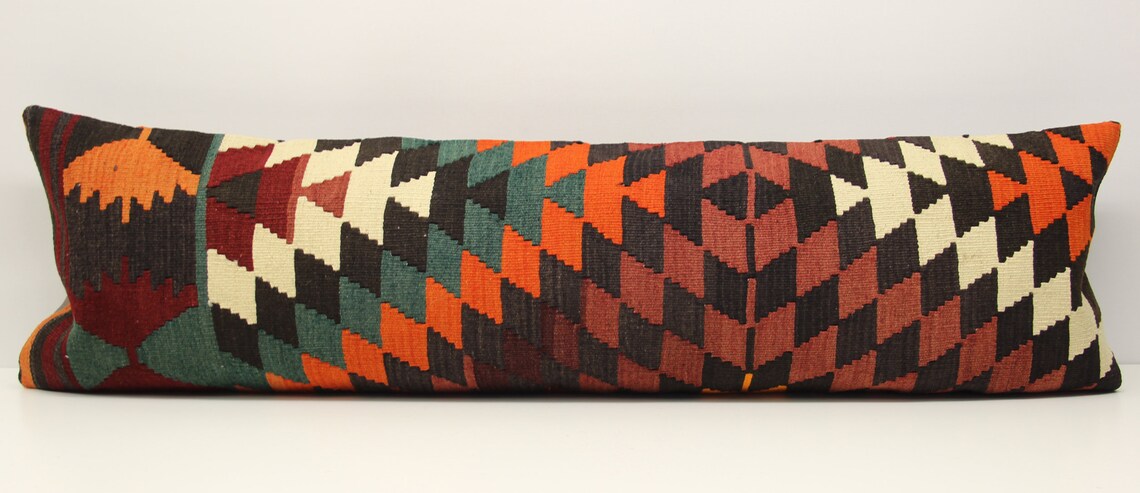 Cubierta de almohada kilim tamaño King 14x48 pulgadas 35x120 | Etsy