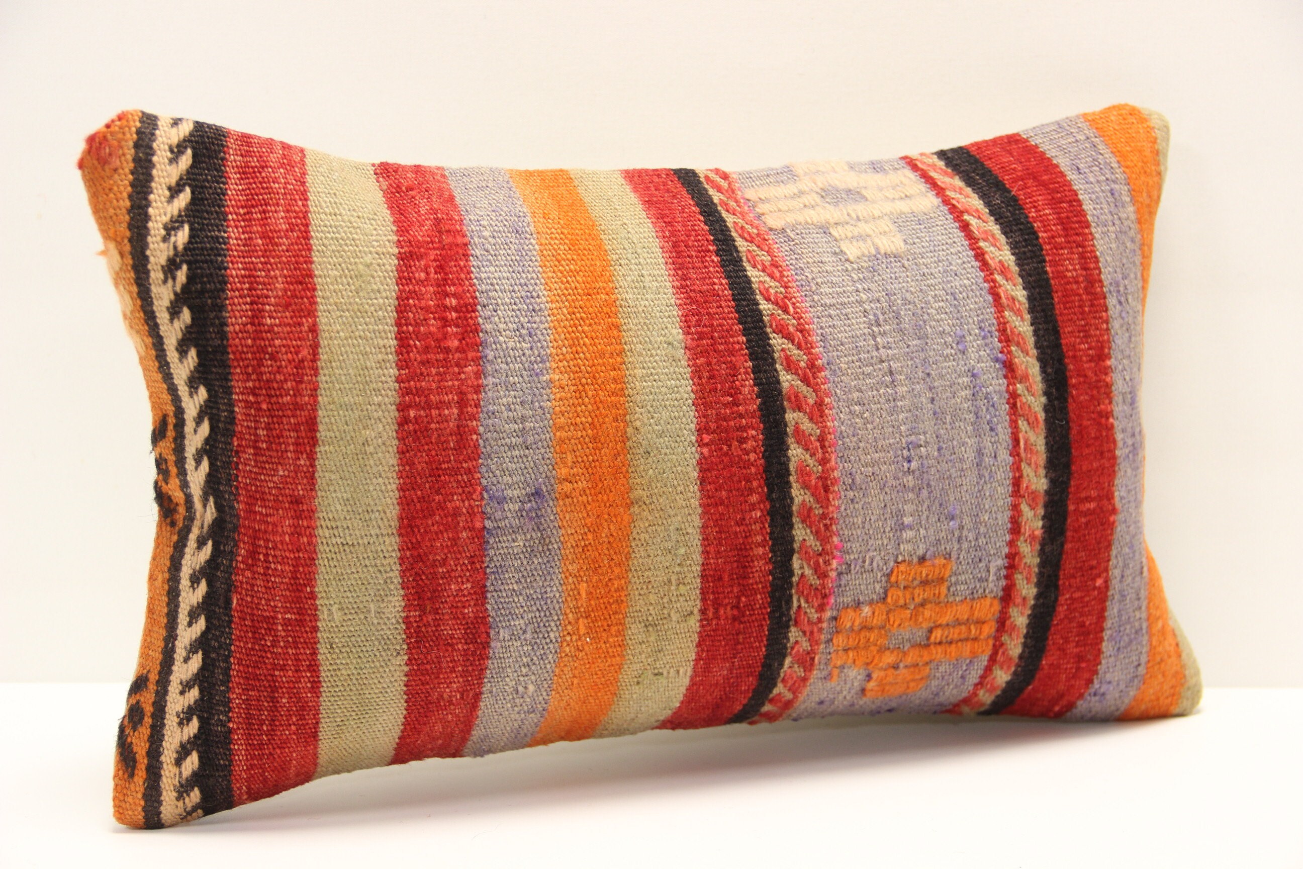 Vintage Kilim Pillow Cover 12x20 Inch Decorative Pillow Etsy