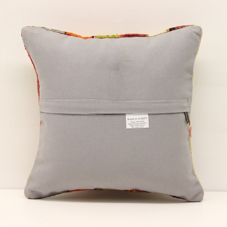 Accent Kilim Pillow Cover 12x12 Inch Natural Pillow Throw Etsy UK