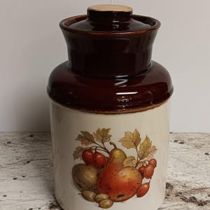 Vintage Large Stoneware Canister