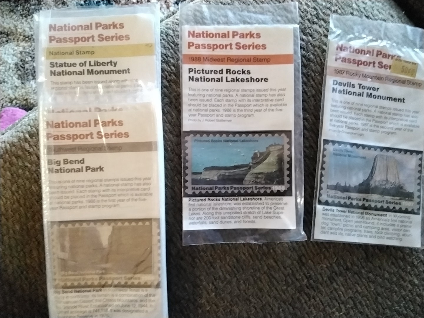 Vintage National Parks Passport Series Stamps Etsy