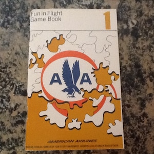 Vintage American Airlines &quot; Fun in Flight Game Book&quot;
