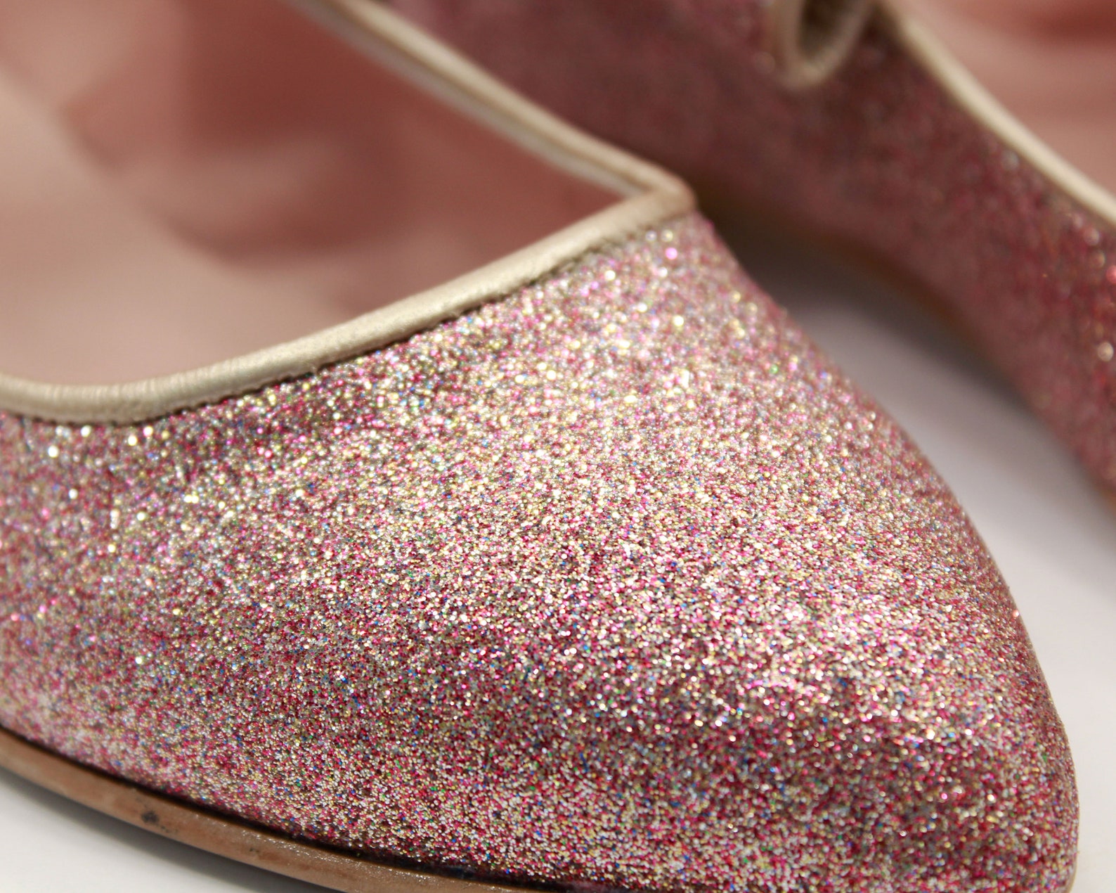 pink glitter women shoes flats glitter shoes bows ballerinas pink bows womens pink shoes nude ballet pink glitter flats handmade