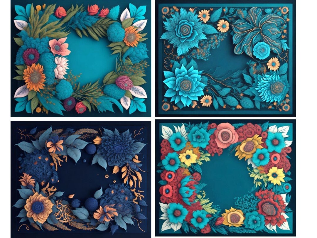 Flower Wall Art Etsy