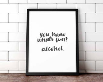 Bar Cart Art Print, Quote Art, Bar Cart Printable, Bar Cart, Best Friend Gift, Wall Art PRINTS, Rustic Bar Cart, Printable Wall Art