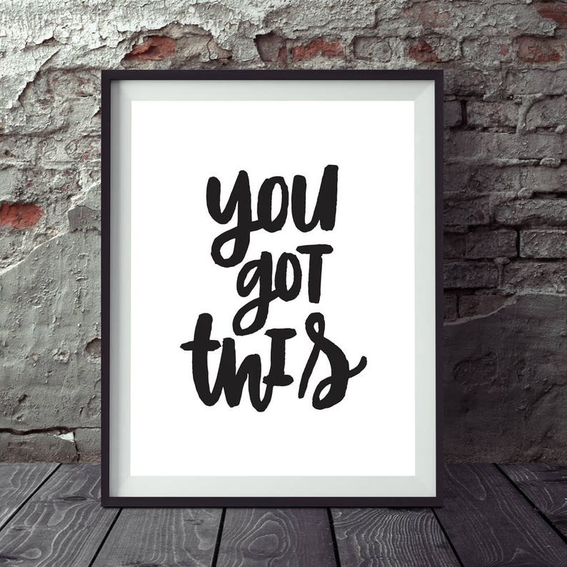 Motivational 'You Got This' You got this poster Etsy España