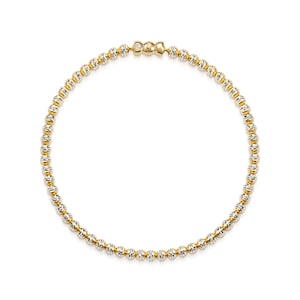 Fine Silver stretch bracelet in shiny silver, rosé, gold or rhodium plated, all sizes, handmade of sparkling silver, flexible in size