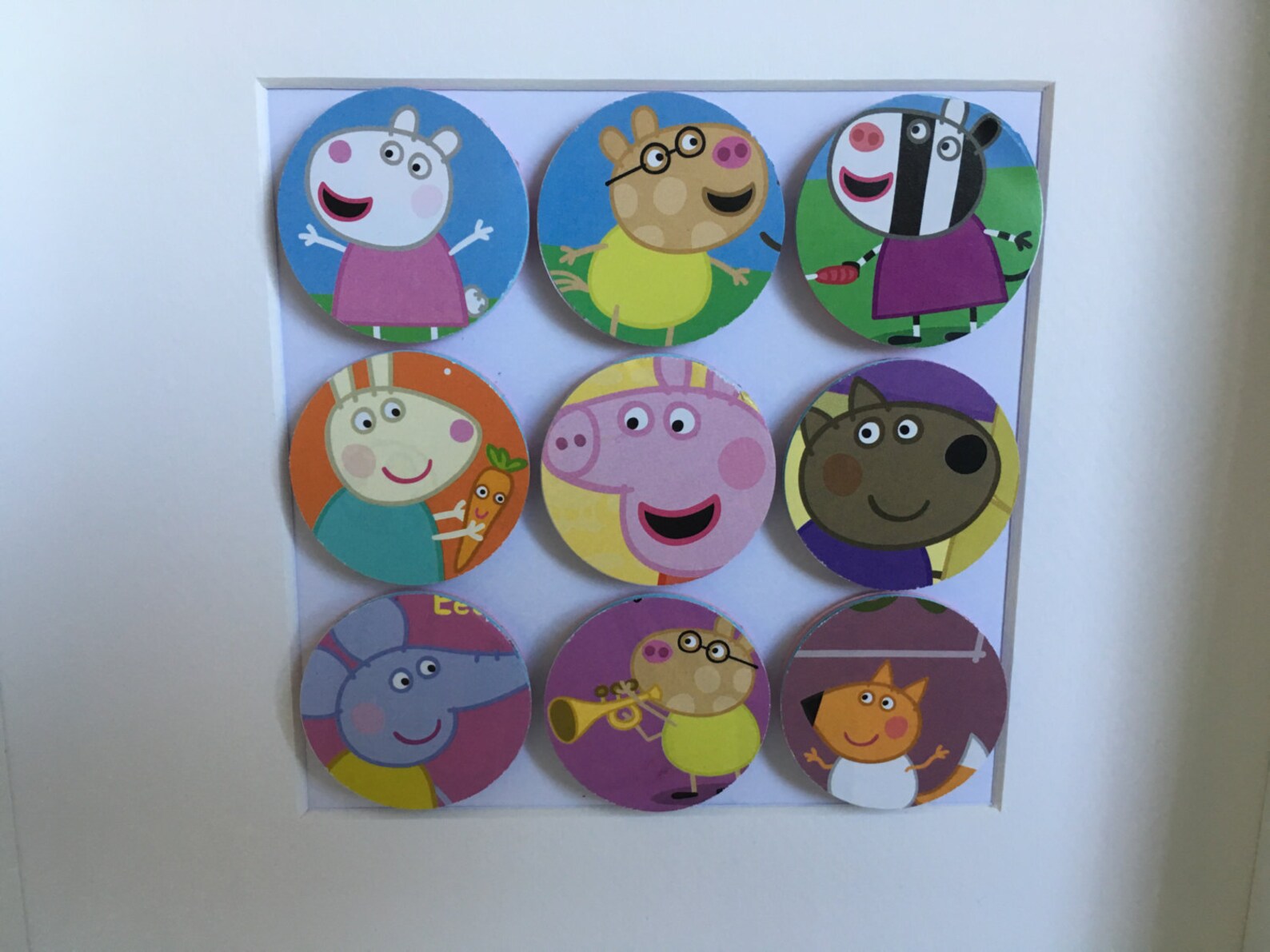 Peppa Pig Bubble frame. With Peppa Pig Suzy Sheep Pedro | Etsy